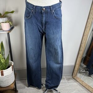 Agave Denim Mens 33 Blue Jeans Gringo Classic Straight Supima Cotton Made in USA